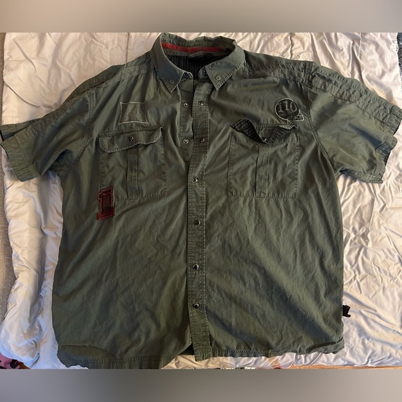 Harley-Davidson Grey Casual Button Down Shirt - Picture 6 of 7